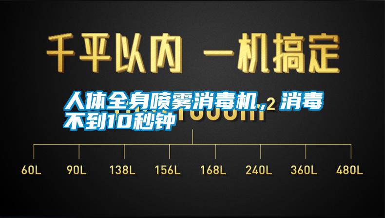 人體全身噴霧消毒機，消毒不到10秒鐘