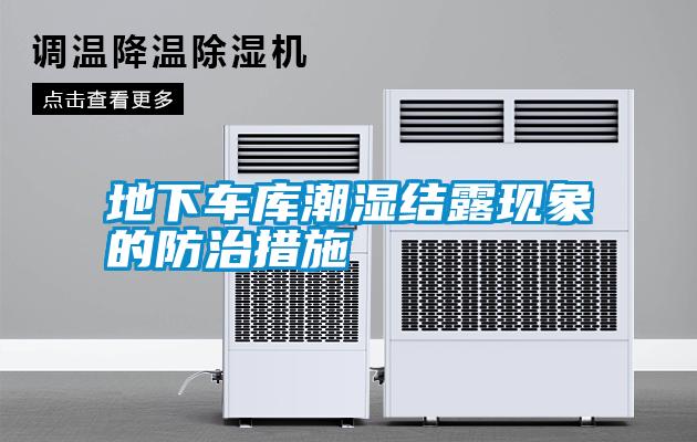 地下車庫潮濕結露現(xiàn)象的防治措施