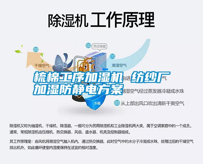 梳棉工序加濕機(jī) 紡紗廠加濕防靜電方案