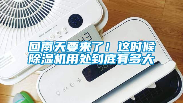 回南天要來了！這時候除濕機用處到底有多大