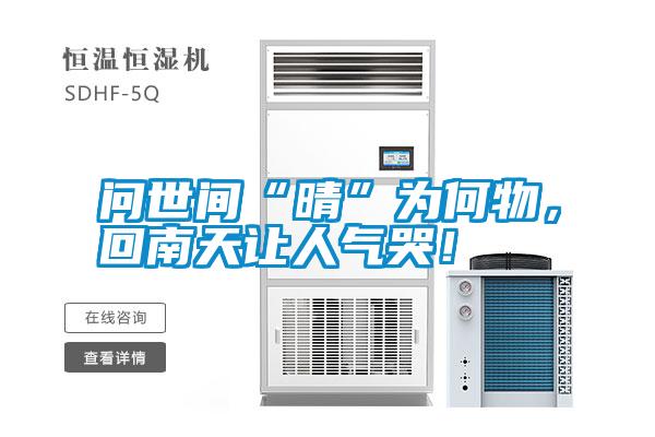 問(wèn)世間“晴”為何物，回南天讓人氣哭！