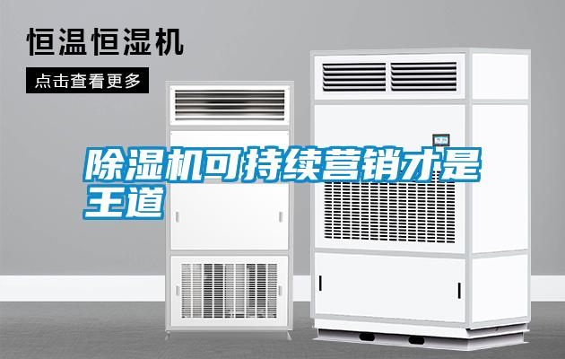 除濕機(jī)可持續(xù)營(yíng)銷才是王道
