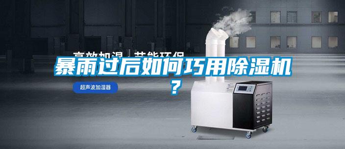 暴雨過后如何巧用除濕機(jī)？