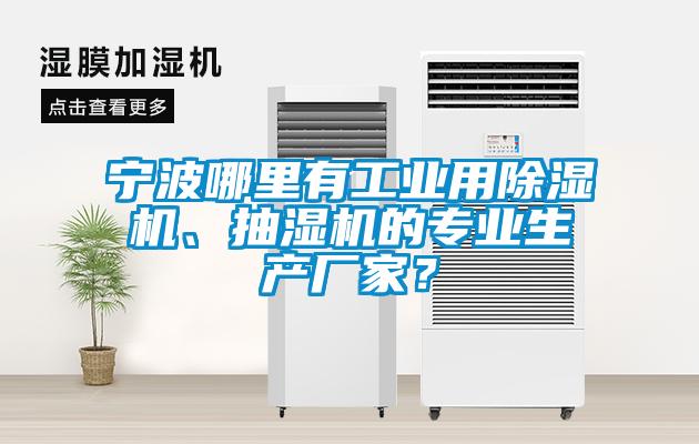 寧波哪里有工業(yè)用除濕機、抽濕機的專業(yè)生產(chǎn)廠家？