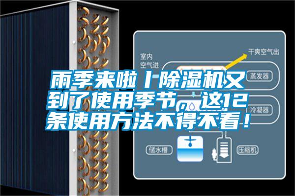 雨季來啦丨除濕機又到了使用季節(jié)，這12條使用方法不得不看！