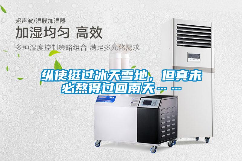 縱使挺過冰天雪地，但真未必熬得過回南天……