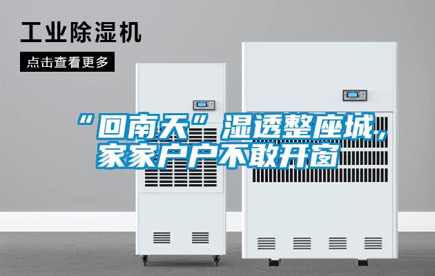 “回南天”濕透整座城，家家戶戶不敢開窗