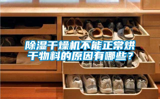 除濕干燥機(jī)不能正常烘干物料的原因有哪些？