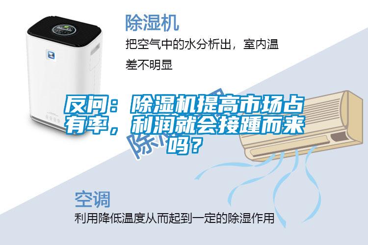 反問：除濕機提高市場占有率，利潤就會接踵而來嗎？