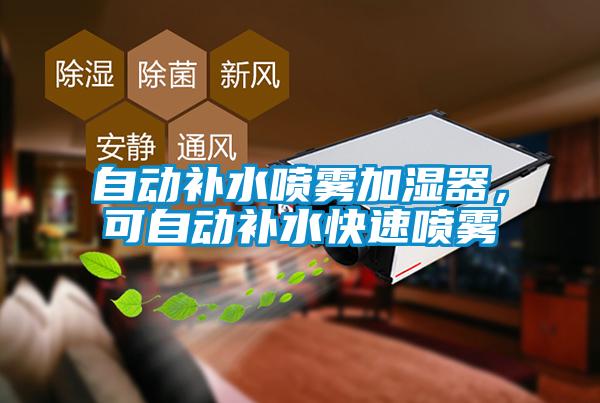 自動(dòng)補(bǔ)水噴霧加濕器，可自動(dòng)補(bǔ)水快速?lài)婌F