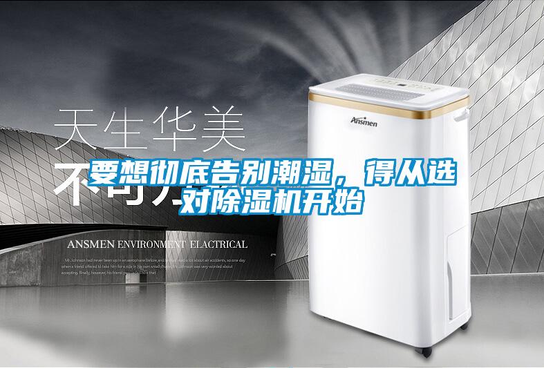 要想徹底告別潮濕，得從選對除濕機開始