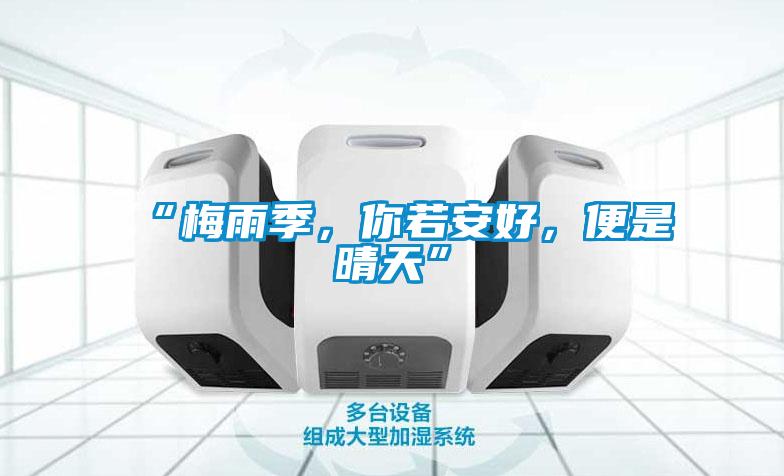 “梅雨季，你若安好，便是晴天”