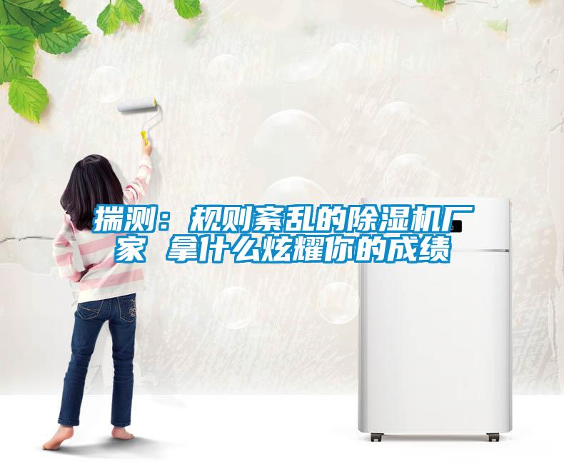 揣測：規(guī)則紊亂的除濕機廠家 拿什么炫耀你的成績