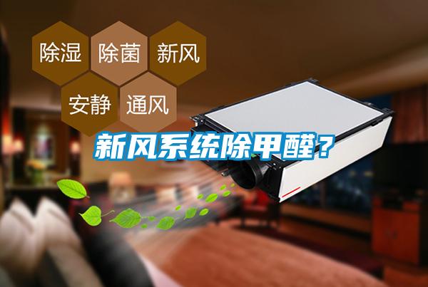 新風(fēng)系統(tǒng)除甲醛？