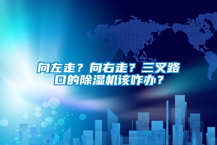 向左走？向右走？三叉路口的除濕機(jī)該咋辦？