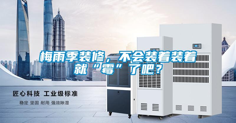 梅雨季裝修，不會(huì)裝著裝著就“霉”了吧？