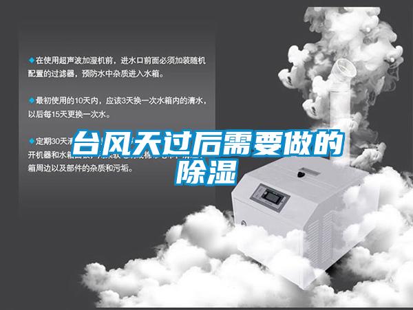 臺風天過后需要做的除濕