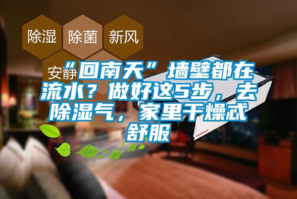 “回南天”墻壁都在流水？做好這5步，去除濕氣，家里干燥忒舒服