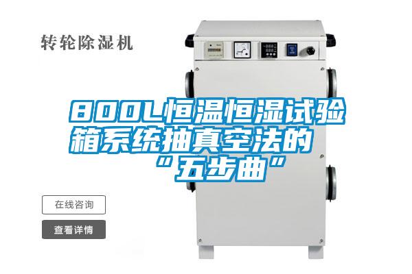 800L恒溫恒濕試驗箱系統(tǒng)抽真空法的“五步曲”