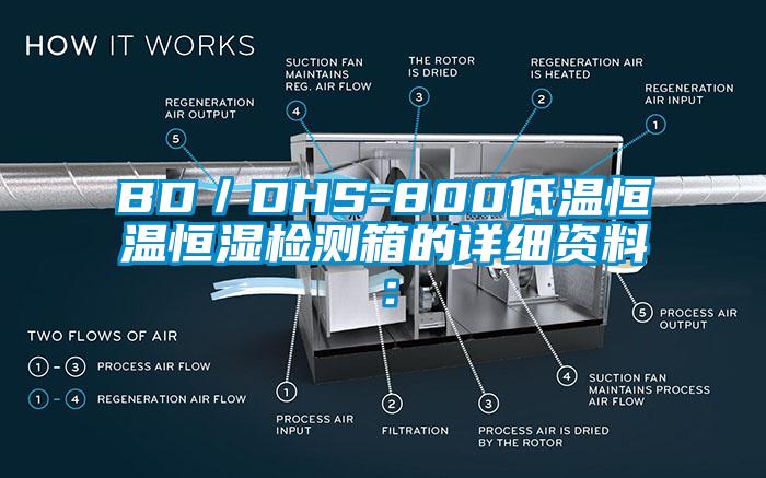 BD／DHS-800低溫恒溫恒濕檢測箱的詳細(xì)資料：