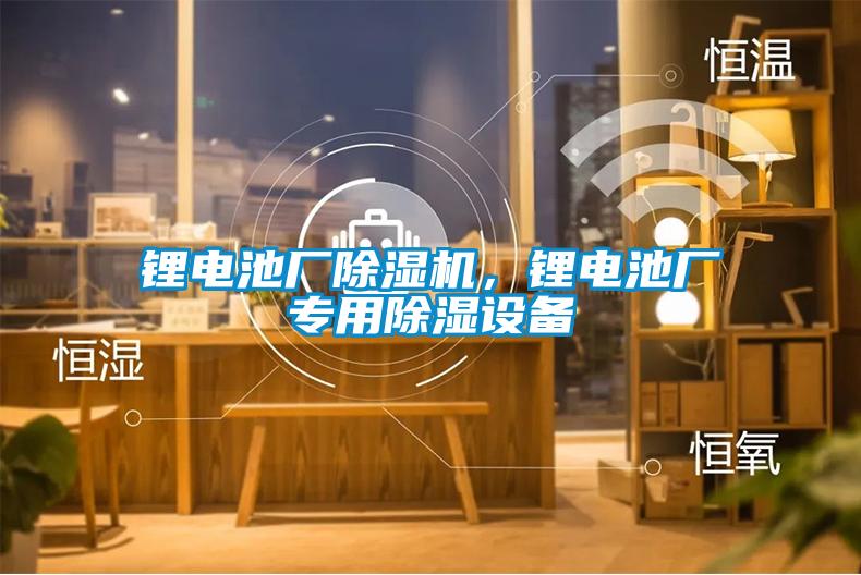 鋰電池廠除濕機，鋰電池廠專用除濕設備