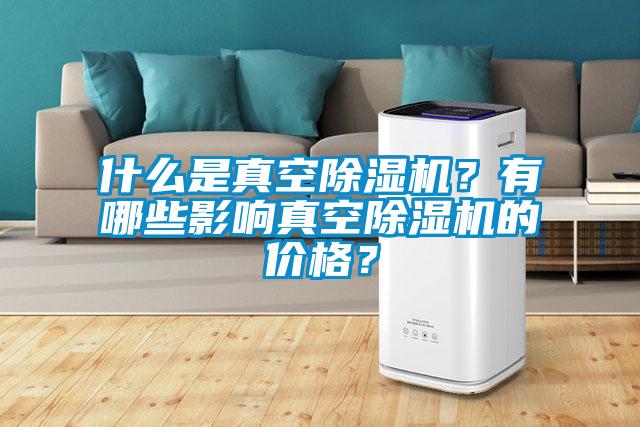 什么是真空除濕機？有哪些影響真空除濕機的價格？