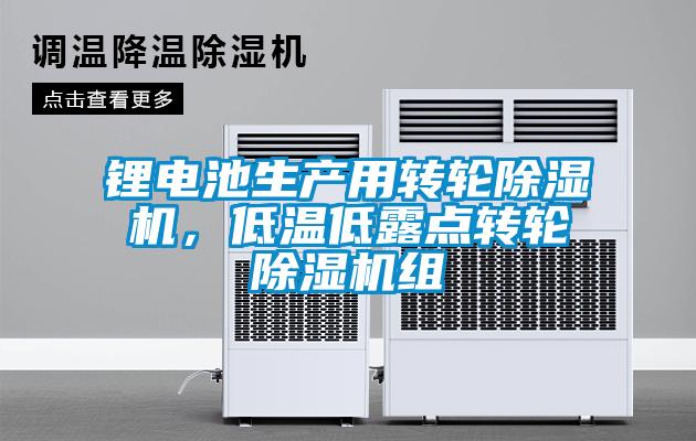 鋰電池生產(chǎn)用轉(zhuǎn)輪除濕機(jī)，低溫低露點(diǎn)轉(zhuǎn)輪除濕機(jī)組