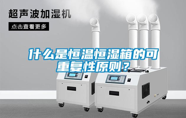 什么是恒溫恒濕箱的可重復(fù)性原則？