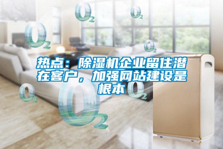 熱點：除濕機企業(yè)留住潛在客戶，加強網站建設是根本