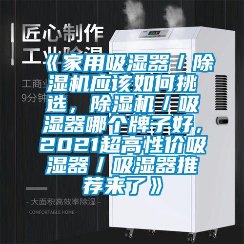《家用吸濕器／除濕機(jī)應(yīng)該如何挑選，除濕機(jī)／吸濕器哪個(gè)牌子好，2021超高性價(jià)吸濕器／吸濕器推薦來(lái)了》