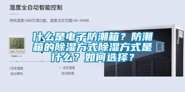 什么是電子防潮箱？防潮箱的除濕方式除濕方式是什么？如何選擇？