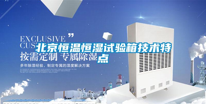 北京恒溫恒濕試驗箱技術特點