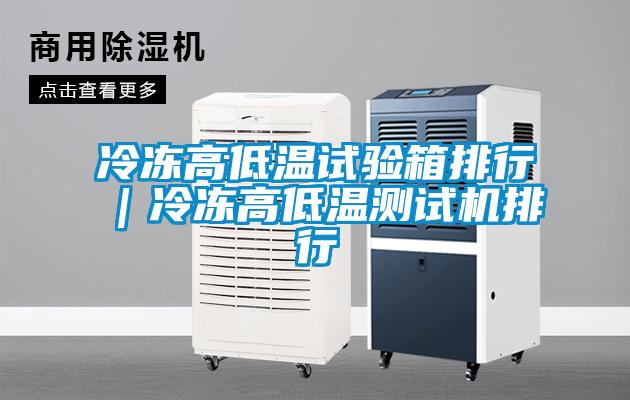冷凍高低溫試驗箱排行｜冷凍高低溫測試機排行