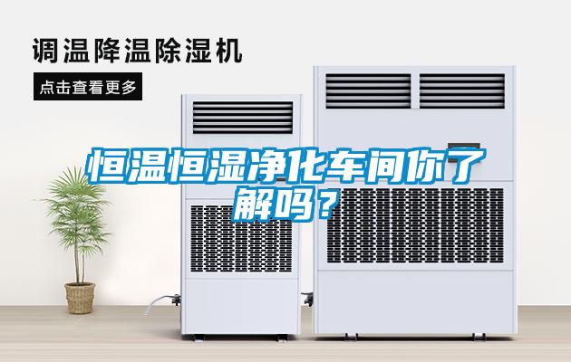 恒溫恒濕凈化車間你了解嗎？