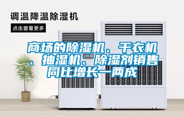 商場(chǎng)的除濕機(jī)、干衣機(jī)、抽濕機(jī)、除濕劑銷(xiāo)售同比增長(zhǎng)一兩成