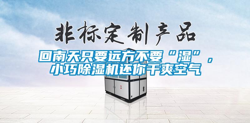 回南天只要遠(yuǎn)方不要“濕”，小巧除濕機(jī)還你干爽空氣