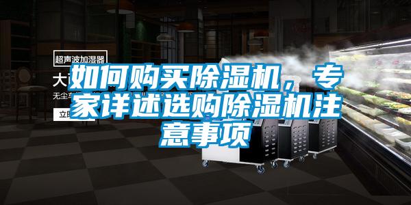 如何購(gòu)買(mǎi)除濕機(jī)，專(zhuān)家詳述選購(gòu)除濕機(jī)注意事項(xiàng)