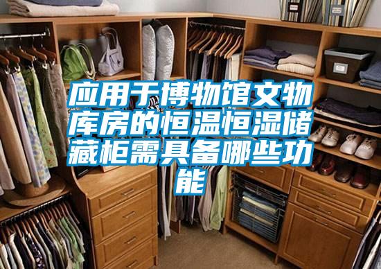 應(yīng)用于博物館文物庫房的恒溫恒濕儲(chǔ)藏柜需具備哪些功能