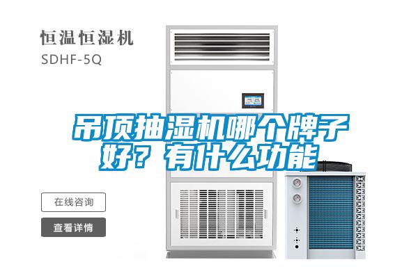 吊頂抽濕機(jī)哪個(gè)牌子好？有什么功能