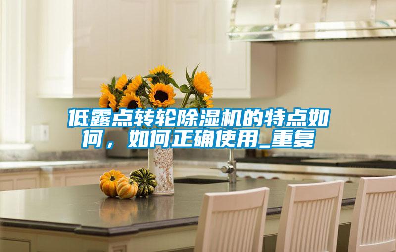 低露點(diǎn)轉(zhuǎn)輪除濕機(jī)的特點(diǎn)如何，如何正確使用_重復(fù)