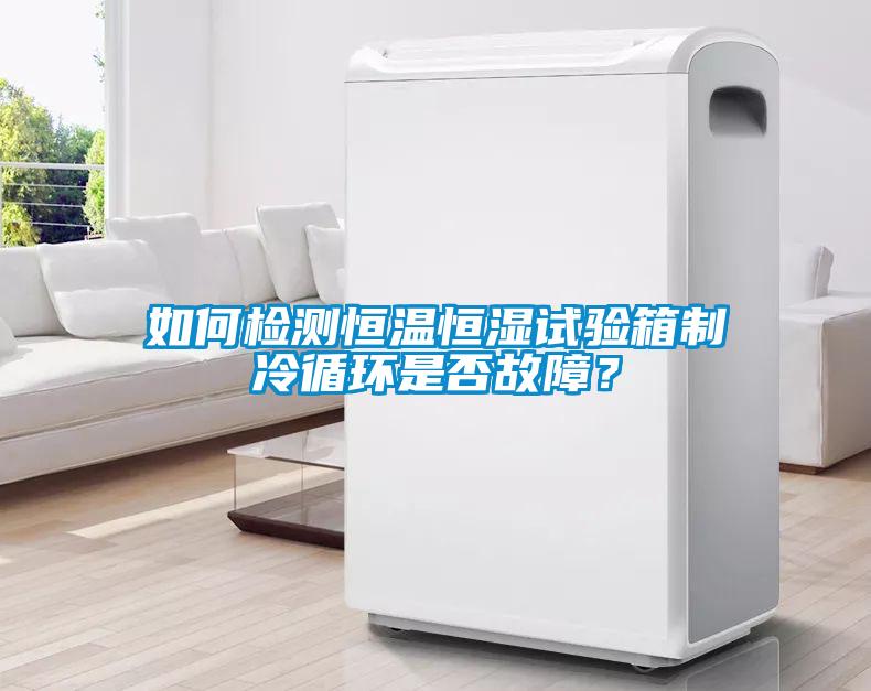 如何檢測恒溫恒濕試驗箱制冷循環(huán)是否故障？