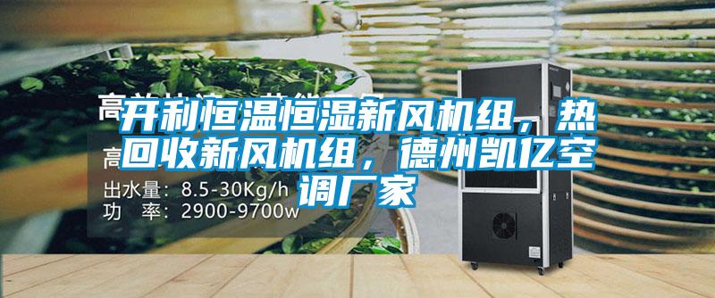 開利恒溫恒濕新風(fēng)機(jī)組，熱回收新風(fēng)機(jī)組，德州凱億空調(diào)廠家
