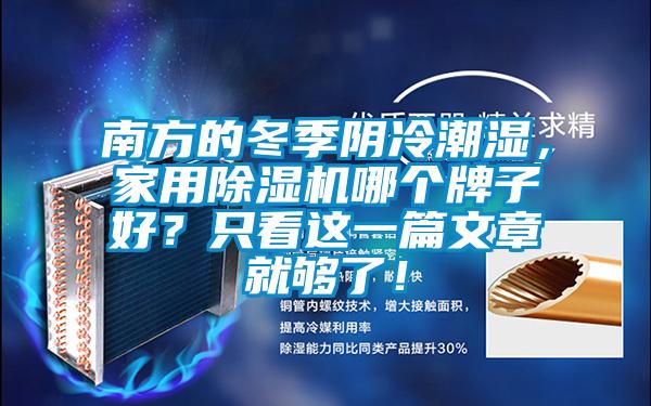 南方的冬季陰冷潮濕，家用除濕機哪個牌子好？只看這一篇文章就夠了！