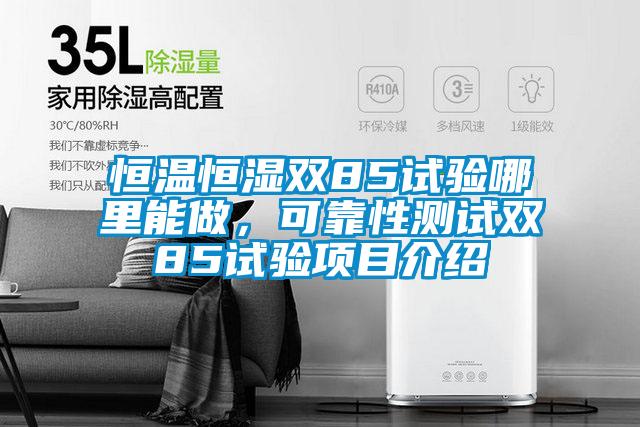 恒溫恒濕雙85試驗(yàn)?zāi)睦锬茏觯煽啃詼y試雙85試驗(yàn)項(xiàng)目介紹
