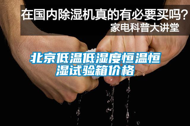 北京低溫低濕度恒溫恒濕試驗箱價格