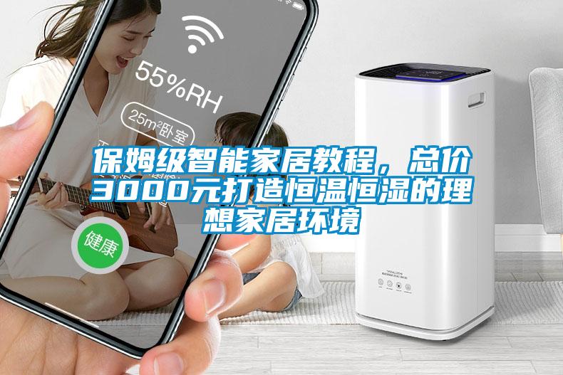 保姆級智能家居教程，總價3000元打造恒溫恒濕的理想家居環(huán)境