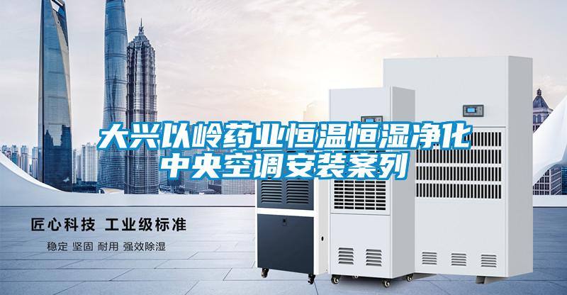 大興以嶺藥業(yè)恒溫恒濕凈化中央空調(diào)安裝案列