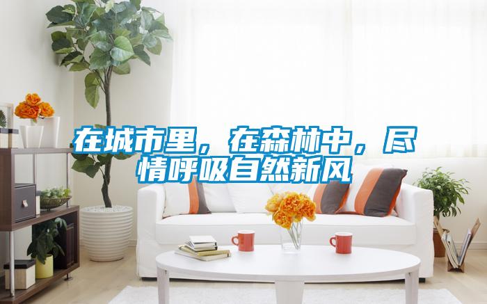 在城市里，在森林中，盡情呼吸自然新風(fēng)