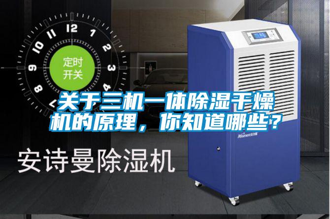 關(guān)于三機(jī)一體除濕干燥機(jī)的原理，你知道哪些？