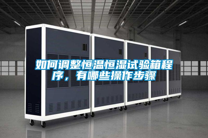 如何調(diào)整恒溫恒濕試驗箱程序，有哪些操作步驟